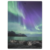 Nordlichter Norwegen Klemmbrett (Rückseite)