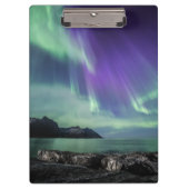 Nordlichter Norwegen Klemmbrett (Vorderseite)