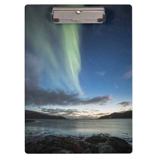 Nordlichter Norwegen Klemmbrett (Vorderseite)