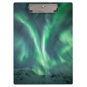 Nordlichter Norwegen Klemmbrett (Vorderseite)