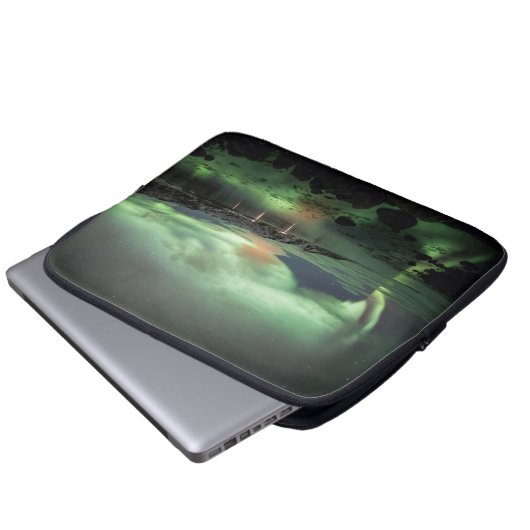 Nordlichter Norwegen Laptop-Sieb Laptopschutzhülle (Vorne Knopf)