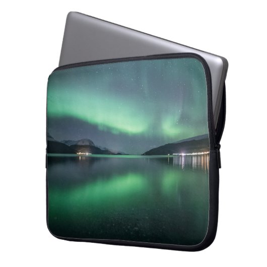 Nordlichter Norwegen Laptop-Sieb Laptopschutzhülle (Vorderseite Links)