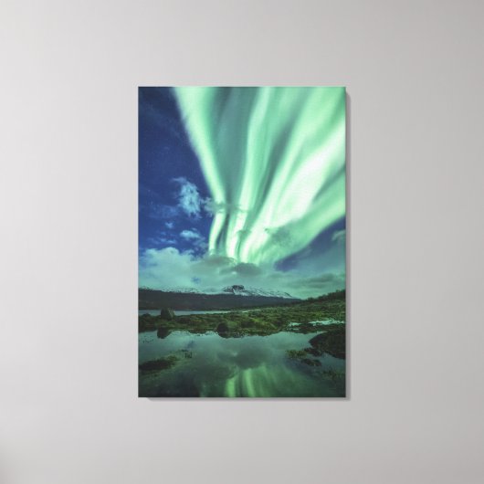 Nordlichter Norwegen Leinwanddruck (Vorderseite)