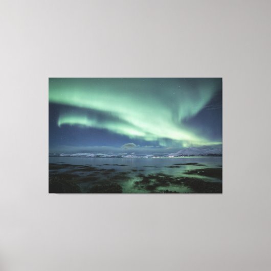 Nordlichter Norwegen Leinwanddruck (Vorderseite)