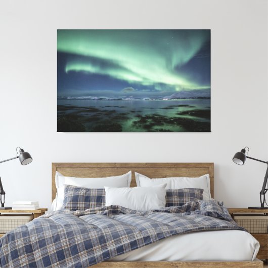 Nordlichter Norwegen Leinwanddruck (Insitu (Schlafzimmer))