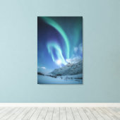 Nordlichter Norwegen Leinwanddruck (Insitu (Holzboden))