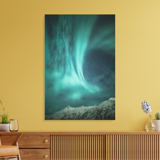 Nordlichter Norwegen Leinwanddruck (Insitu (Wohnzimmer))