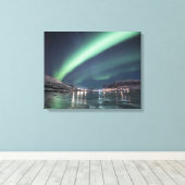 Nordlichter Norwegen Leinwanddruck (Insitu (Holzboden))
