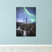 Nordlichter Norwegen Leinwanddruck (Insitu (Holzboden))