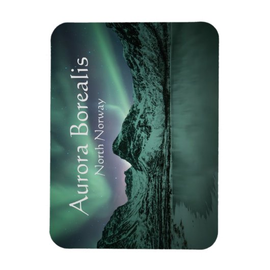 Nordlichter Norwegen Magnet (Vertikal)