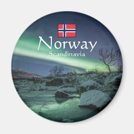 Nordlichter Norwegen Magnet