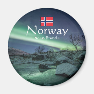 Nordlichter Norwegen Magnet