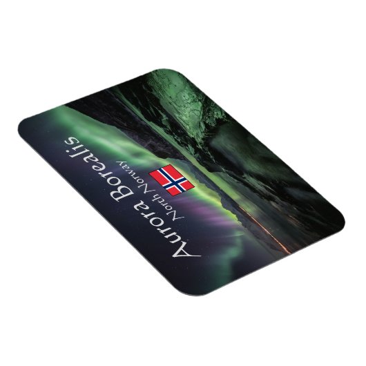Nordlichter Norwegen Magnet (Rechte Seite)