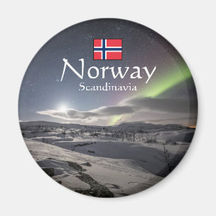 Nordlichter Norwegen Magnet