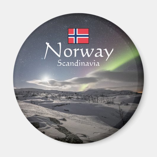 Nordlichter Norwegen Magnet (Vorne)