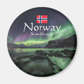 Nordlichter Norwegen Magnet (Vorne)