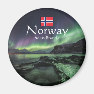 Nordlichter Norwegen Magnet