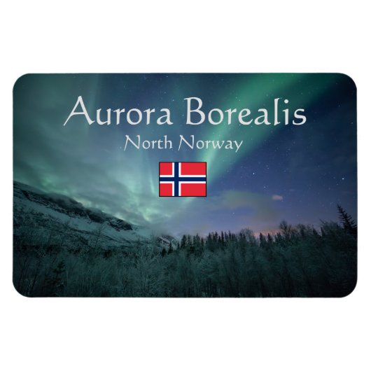 Nordlichter Norwegen Magnet (Horizontal)