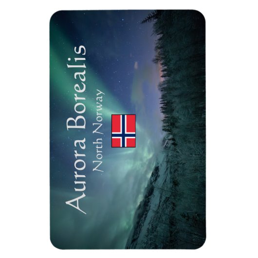 Nordlichter Norwegen Magnet (Vertikal)