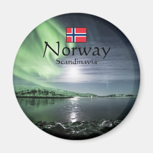 Nordlichter Norwegen Magnet