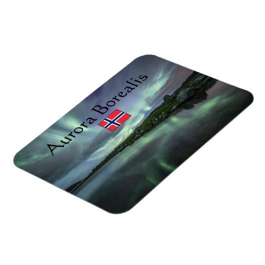 Nordlichter Norwegen Magnet (Linke Seite)