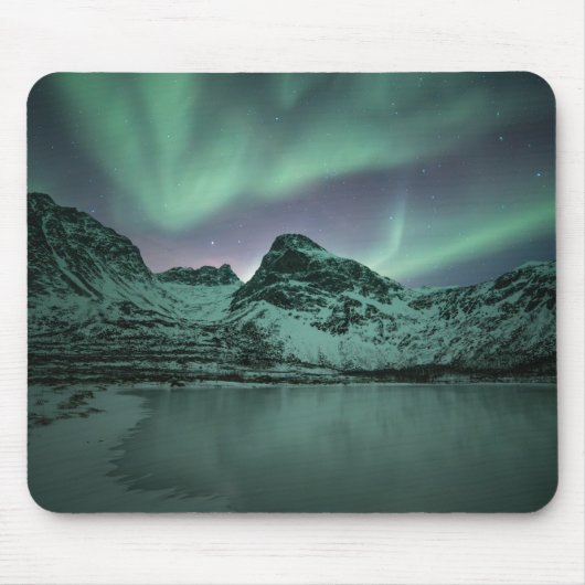 Nordlichter Norwegen Mousepad (Vorne)