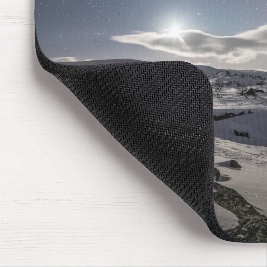 Nordlichter Norwegen Mousepad (Ecke)