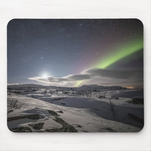 Nordlichter Norwegen Mousepad (Vorne)