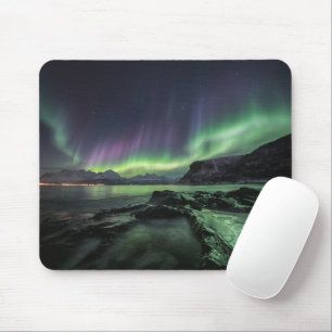 Nordlichter Norwegen Mousepad