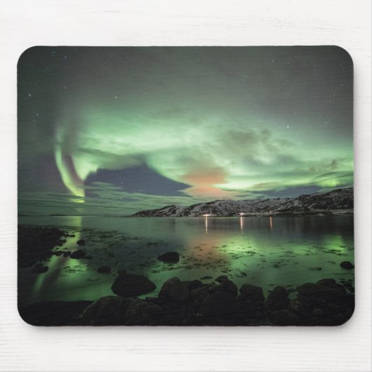 Nordlichter Norwegen Mousepad (Vorne)