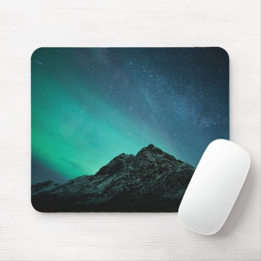 Nordlichter Norwegen Mousepad (Mit Mouse)