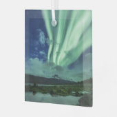 Nordlichter Norwegen Ornament Aus Glas (Vorderseite links)