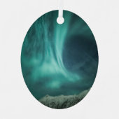 Nordlichter Norwegen Ornament Aus Metall (Vorderseite)