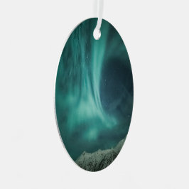 Nordlichter Norwegen Ornament Aus Metall