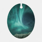 Nordlichter Norwegen Ornament Aus Metall (Rückseite)