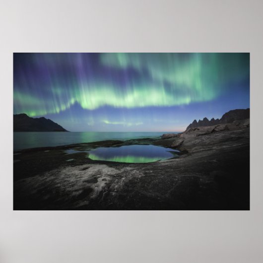 Nordlichter Norwegen Poster (Vorne)