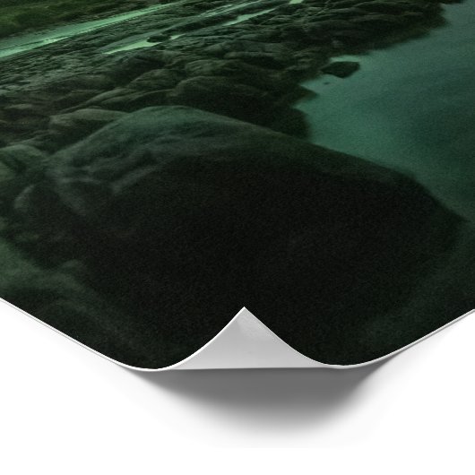 Nordlichter Norwegen Poster (Ecke)