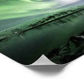 Nordlichter Norwegen Poster (Ecke)