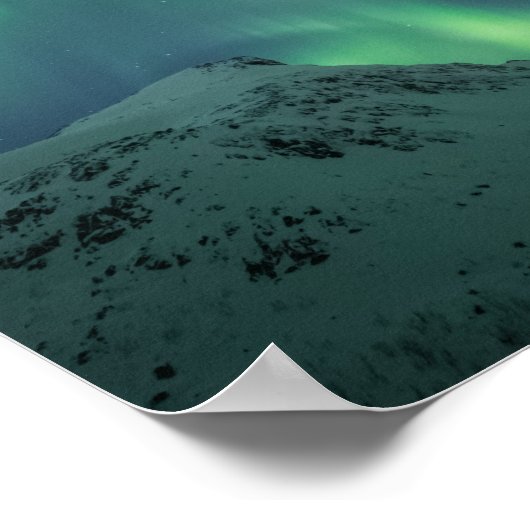 Nordlichter Norwegen Poster (Ecke)
