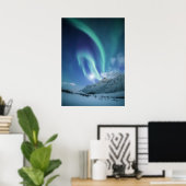 Nordlichter Norwegen Poster (Heimbüro)