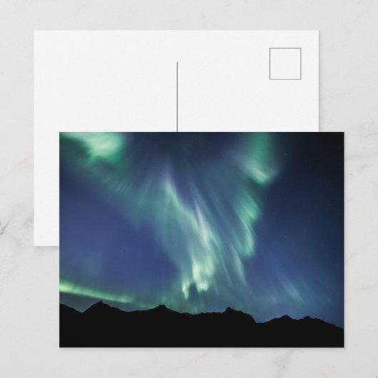 Nordlichter Norwegen Postkarte (Vorne/Hinten)