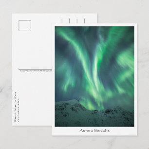Nordlichter Norwegen Postkarte