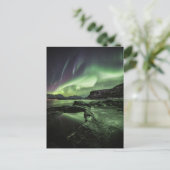 Nordlichter Norwegen Postkarte (Stehend Vorderseite)