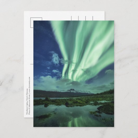 Nordlichter Norwegen Postkarte (Vorne/Hinten)