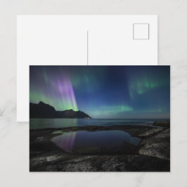 Nordlichter Norwegen Postkarte
