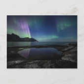 Nordlichter Norwegen Postkarte (Vorderseite)