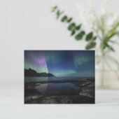 Nordlichter Norwegen Postkarte (Stehend Vorderseite)