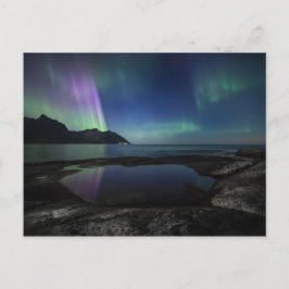 Nordlichter Norwegen Postkarte