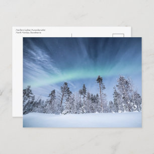 Nordlichter Norwegen Postkarte