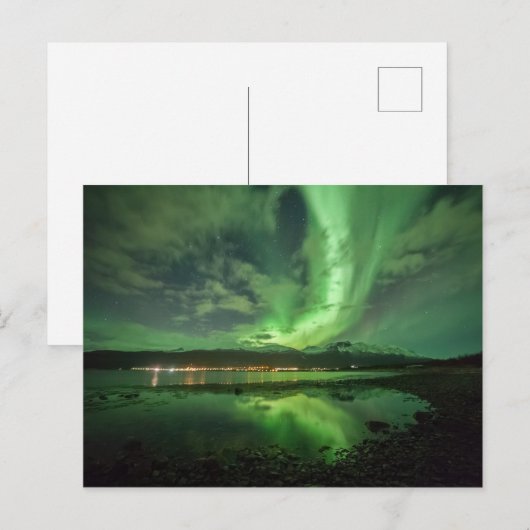 Nordlichter Norwegen Postkarte (Vorne/Hinten)
